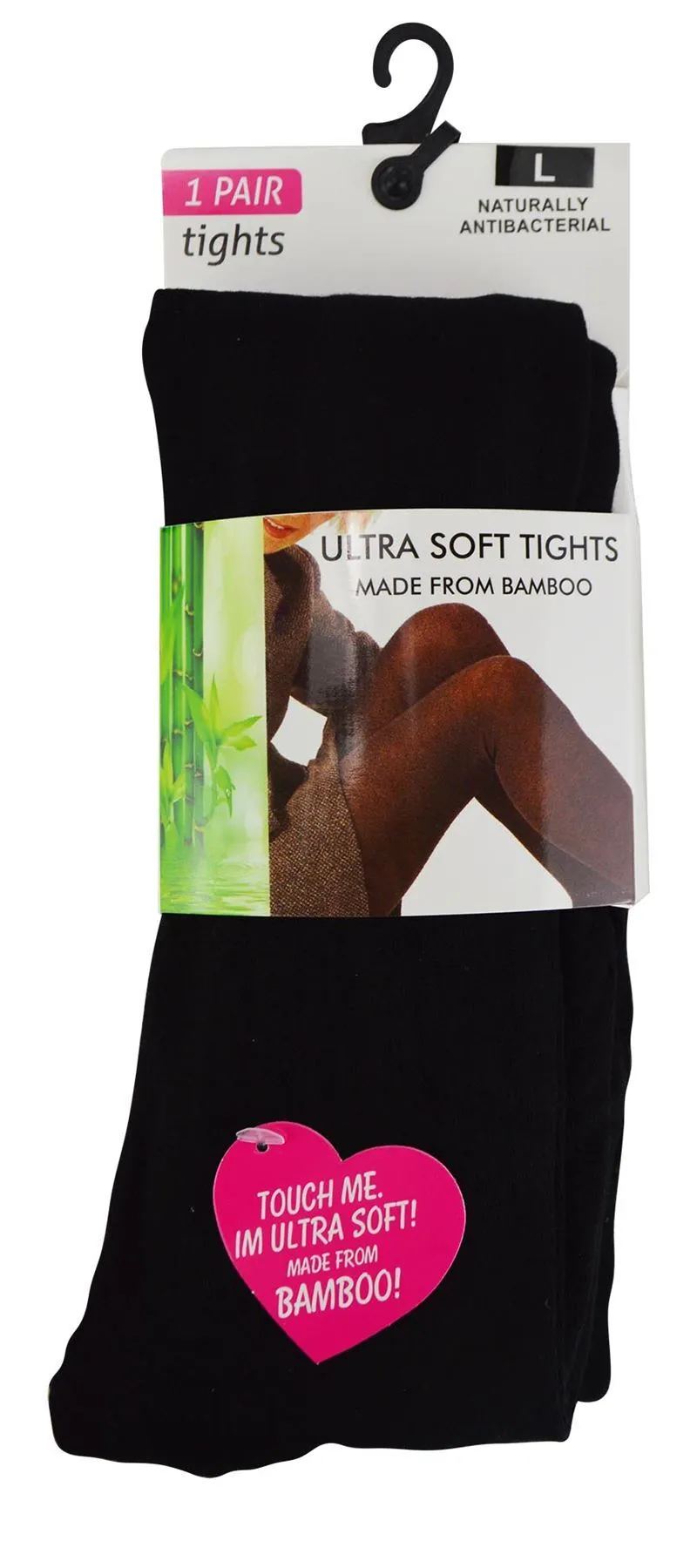 1 Pair Bamboo Tights (XL / Black)