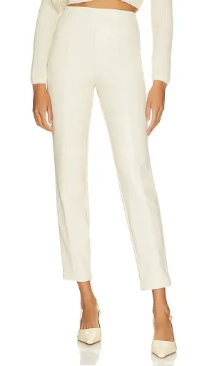 AFRM Simone Faux Leather Pants in Cream
