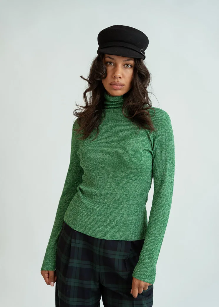 Bellerose Green Turtleneck Anoit Sweater