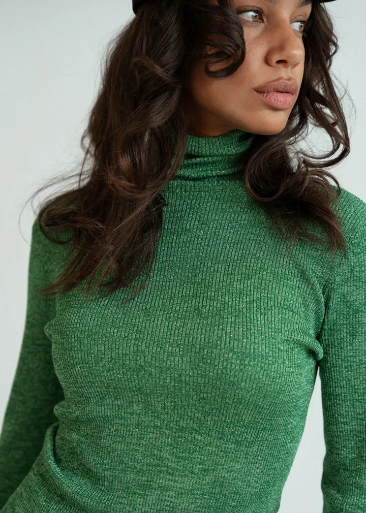 Bellerose Green Turtleneck Anoit Sweater