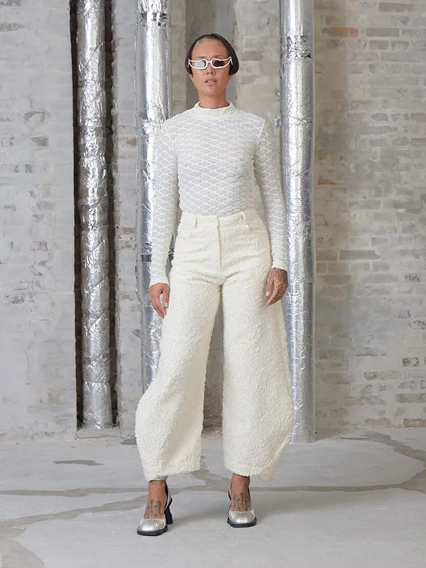 Bubble Wrap Turtleneck - Pearl