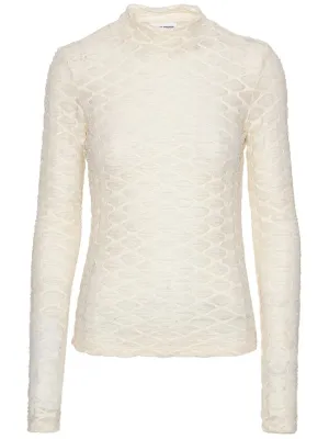 Bubble Wrap Turtleneck - Pearl