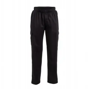 Chef Works Unisex Classic Fit Cargo Chefs Trousers Black M