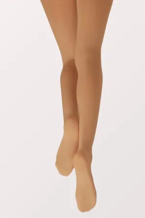 Children's Hold & Stretch Footed Dance Tights - Light Suntan