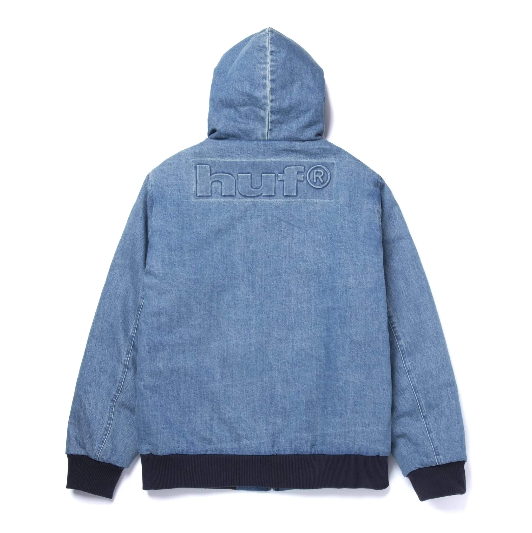 Colton Hooded Zip Jacket Indigo