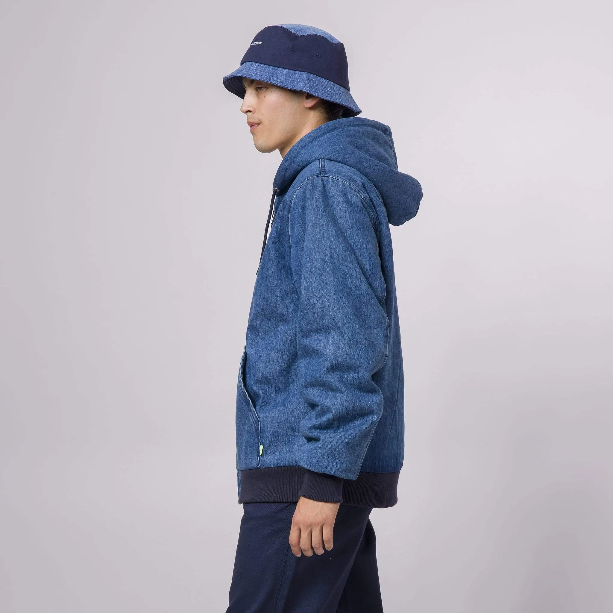 Colton Hooded Zip Jacket Indigo