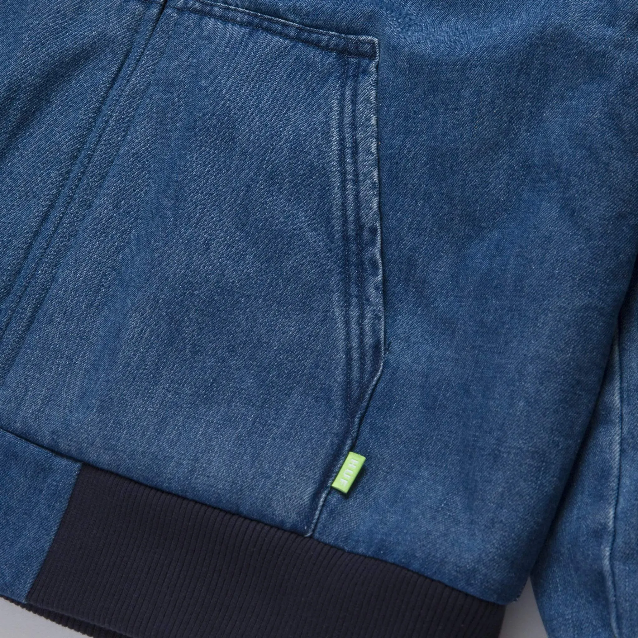 Colton Hooded Zip Jacket Indigo
