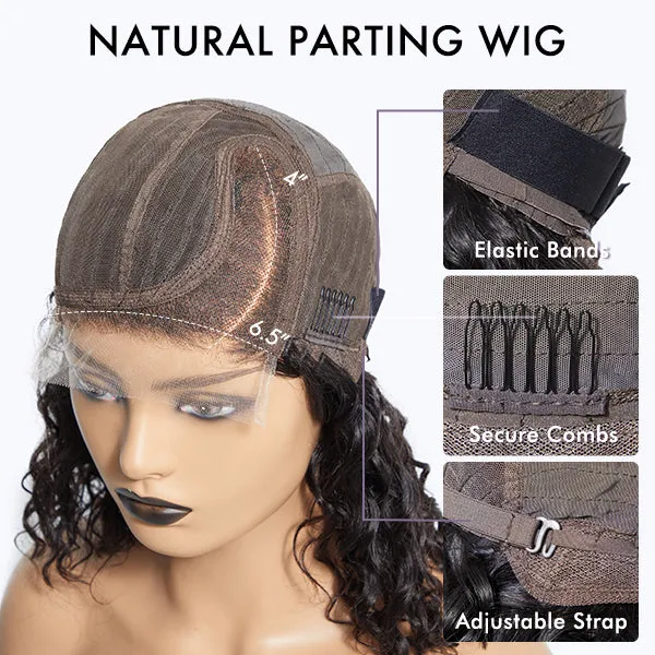 Crazy Wednesday | Elegant Salt & Pepper Grey Wig Loose Body Wave Glueless Minimalist Lace Short Wig Pre-Cut Lace