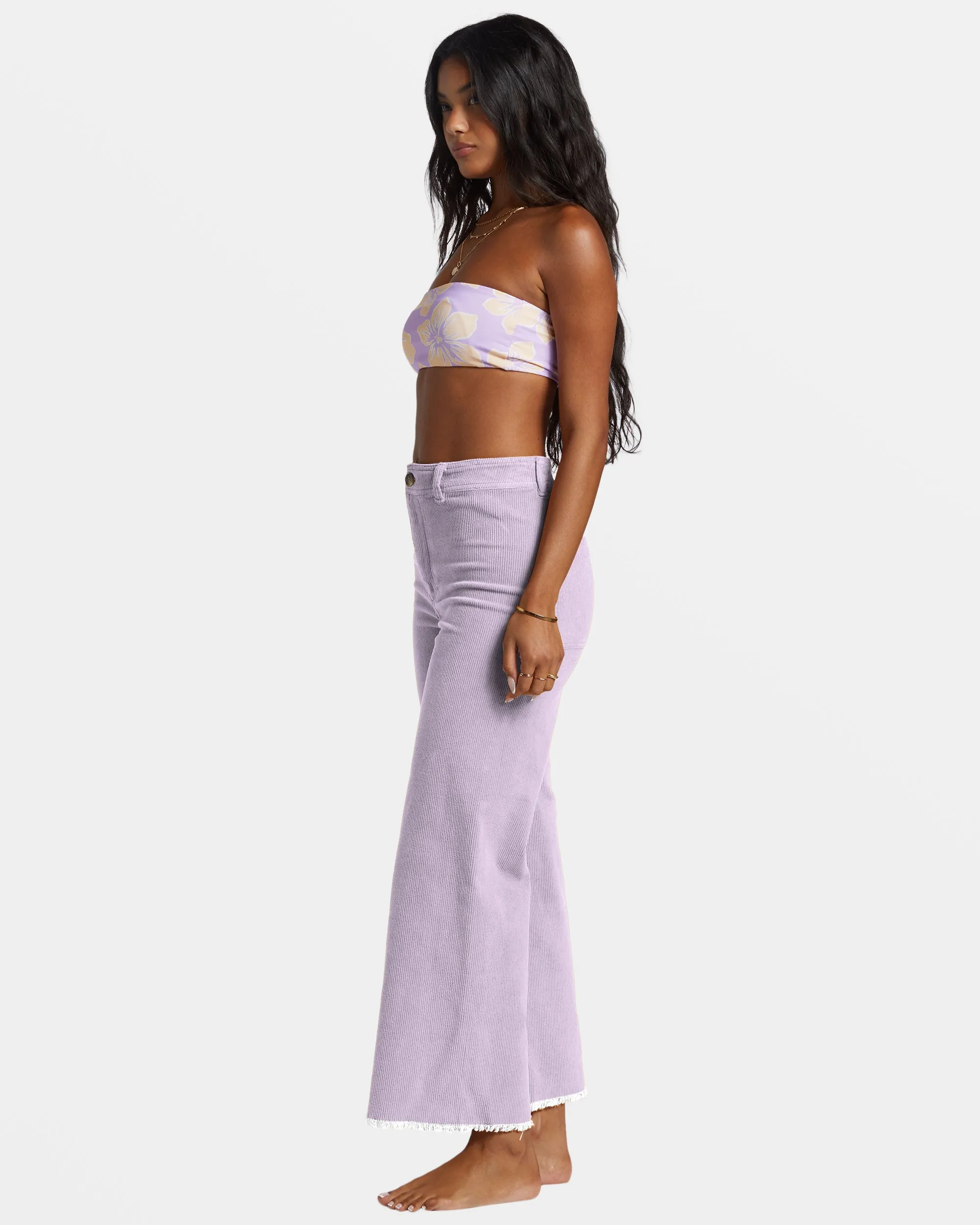 Free Fall Wide-Leg Corduroy Pants - Tulip