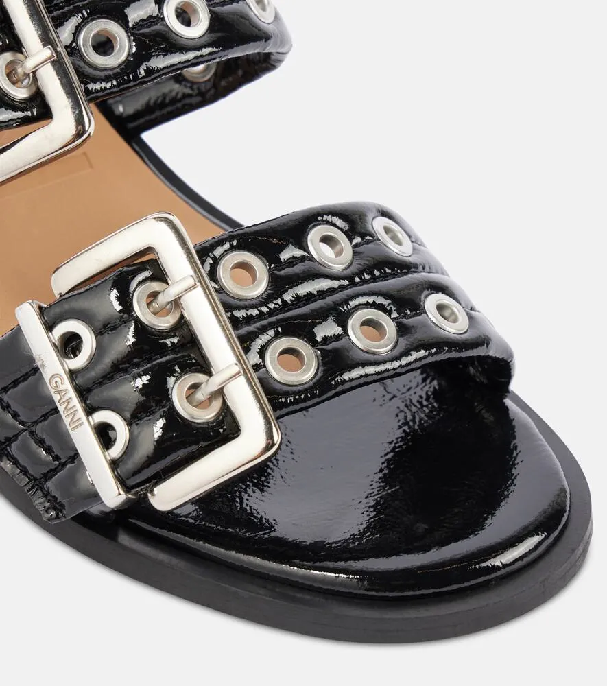 Ganni Quilted mules