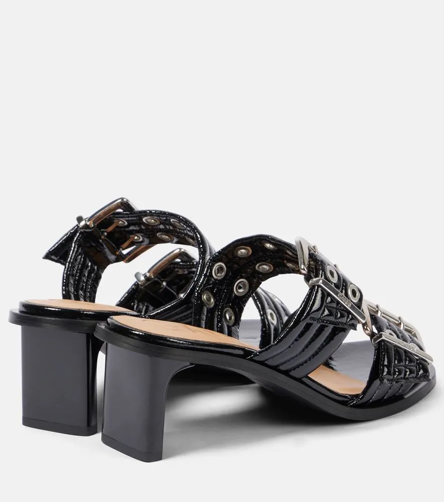 Ganni Quilted mules