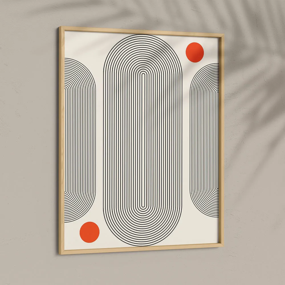 Geometric Capsule - I Abstract Painting
