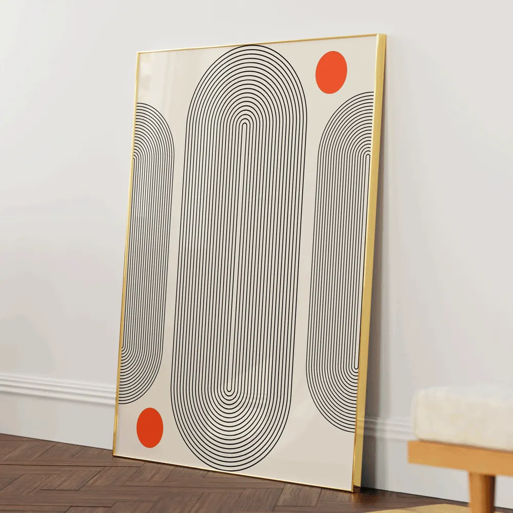 Geometric Capsule - I Abstract Painting