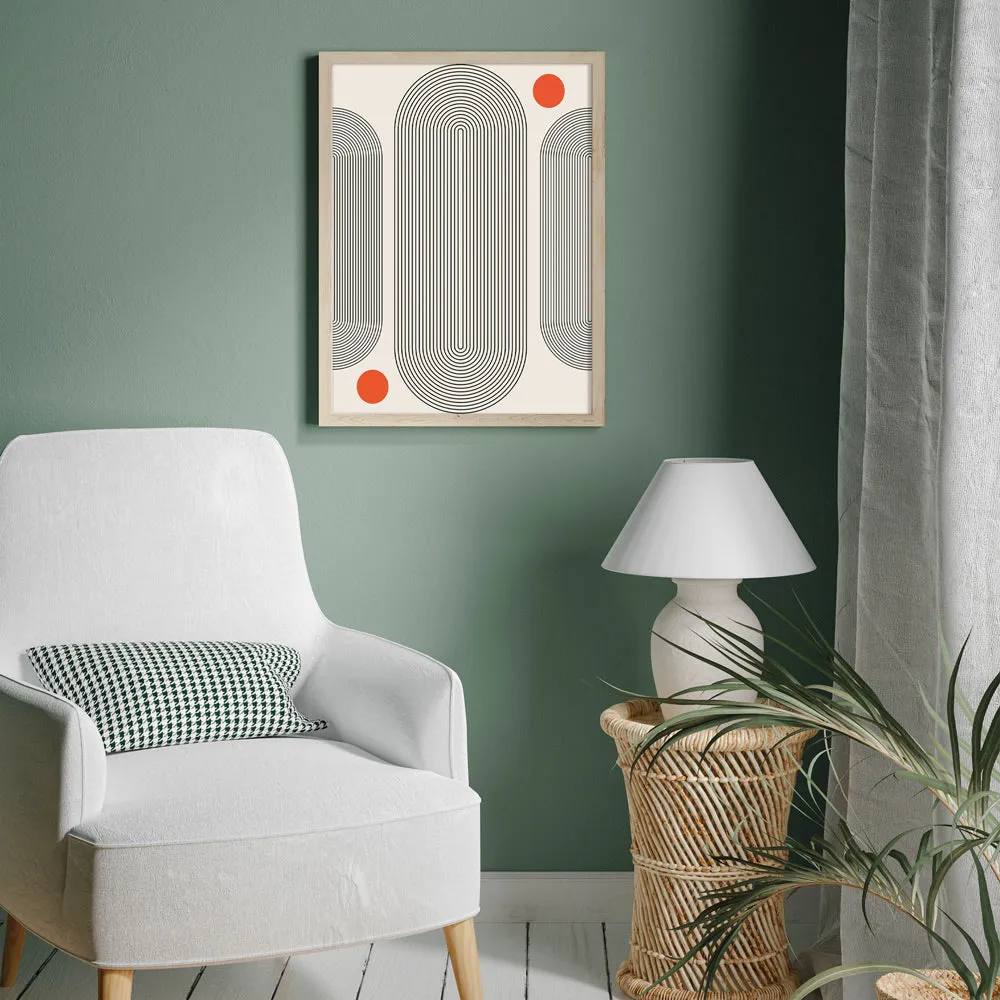Geometric Capsule - I Abstract Painting