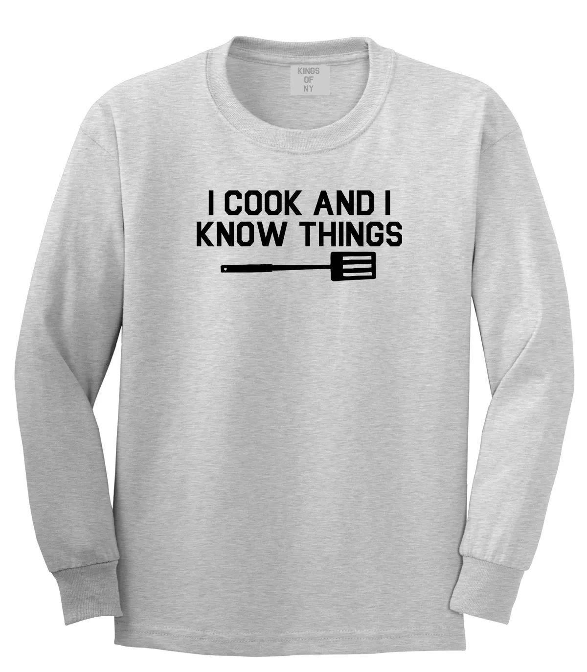 I Cook And I Know Things Chef Mens Long Sleeve T-Shirt
