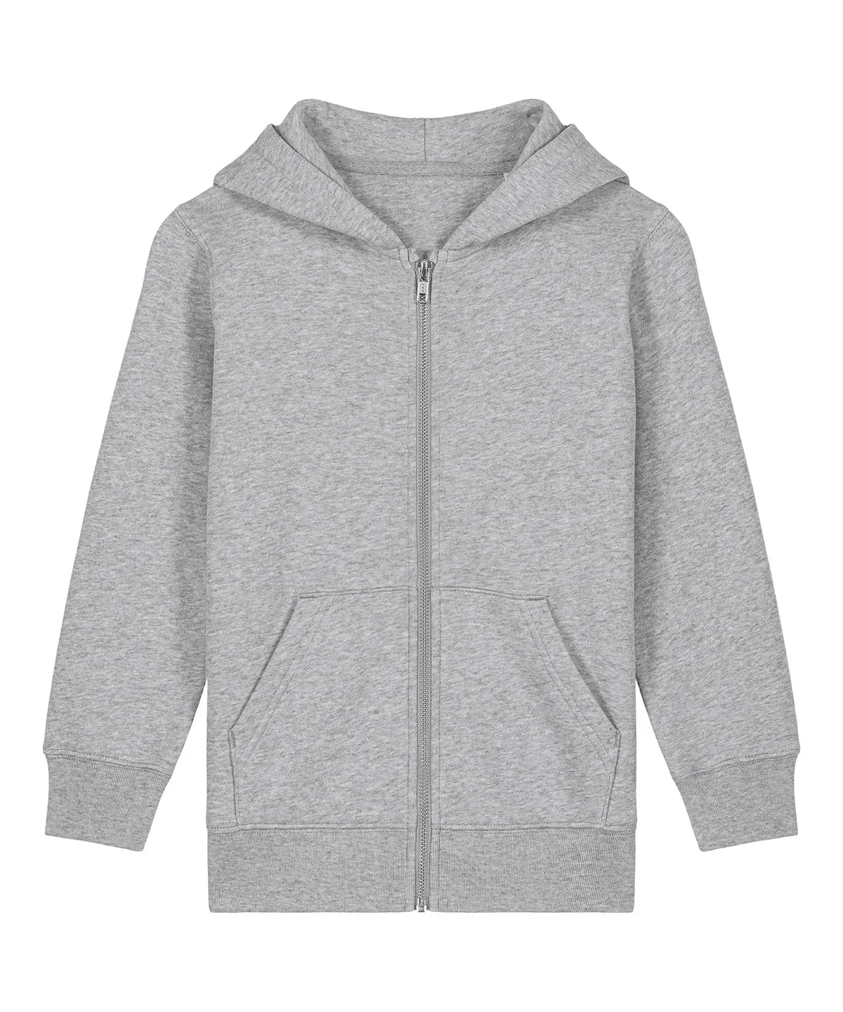 Kids Mini Cultivator 20 iconic zip-thru hoodie sweatshirt (STSK182) | Heather Grey