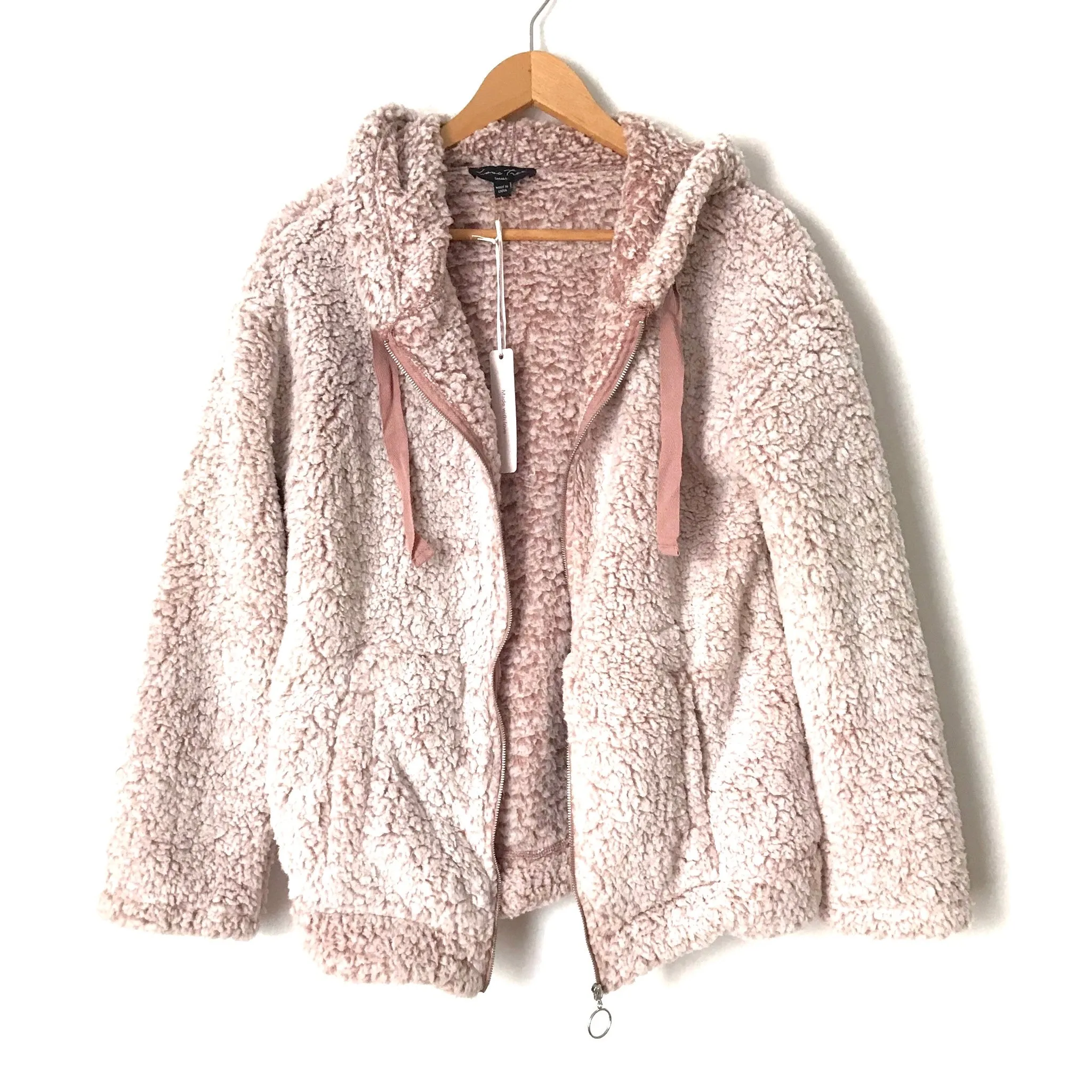 Love Fire Sherpa Hooded Jacket NWT- Size S