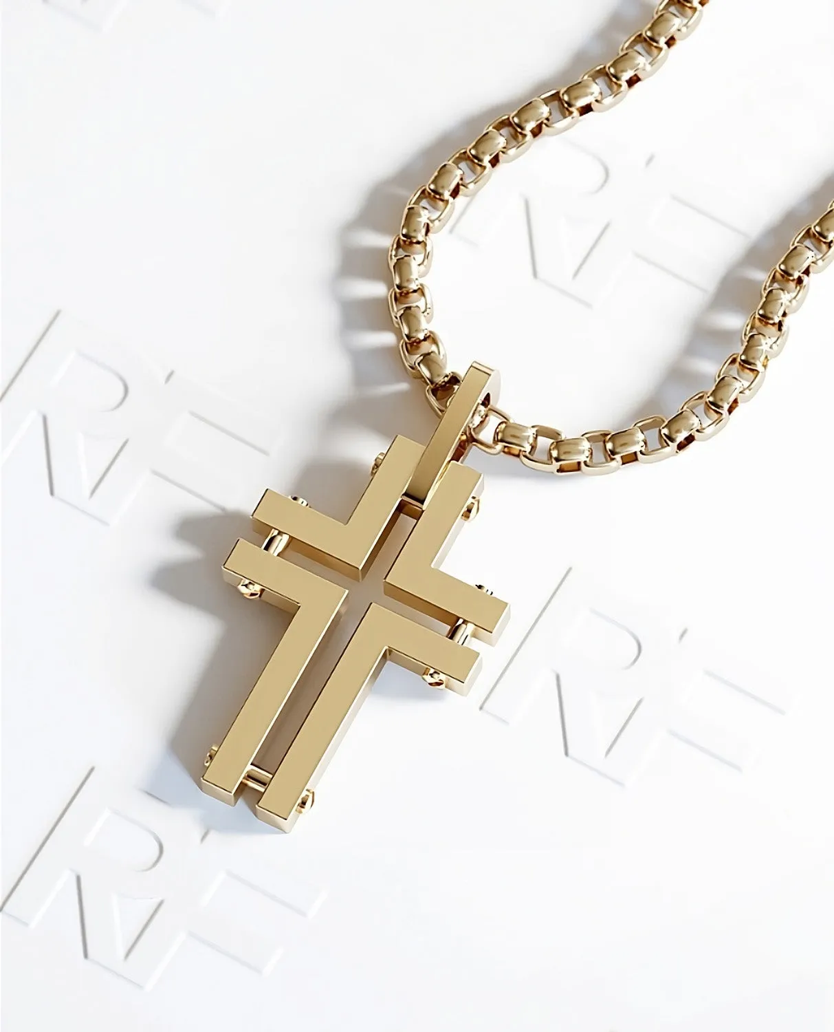 MINIMALIST Cross Pendant in Gold