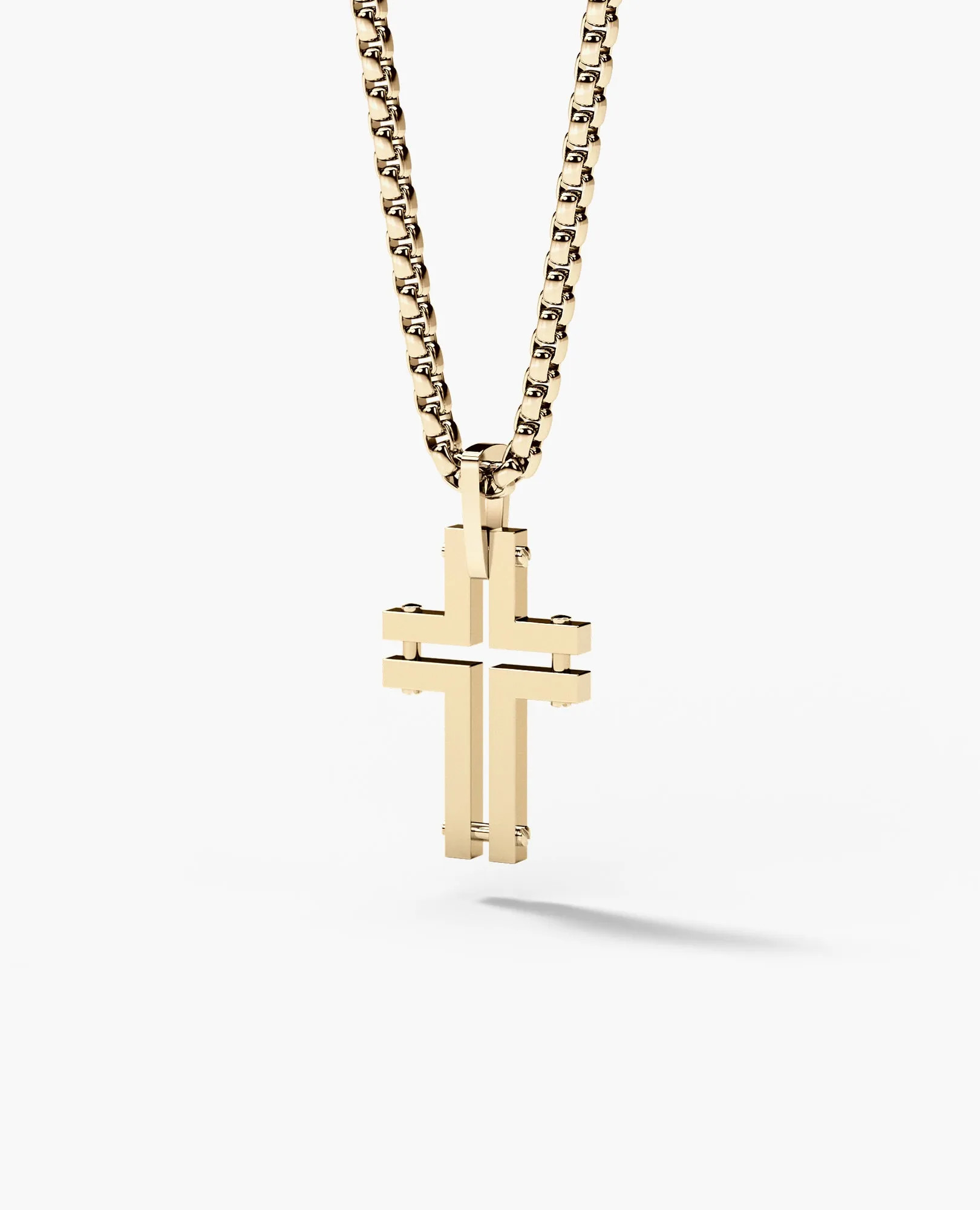 MINIMALIST Cross Pendant in Gold