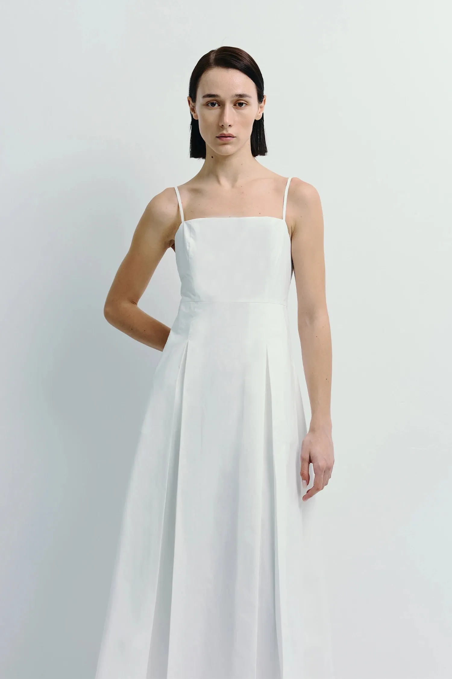Nantes Pleat Front Cami Dress