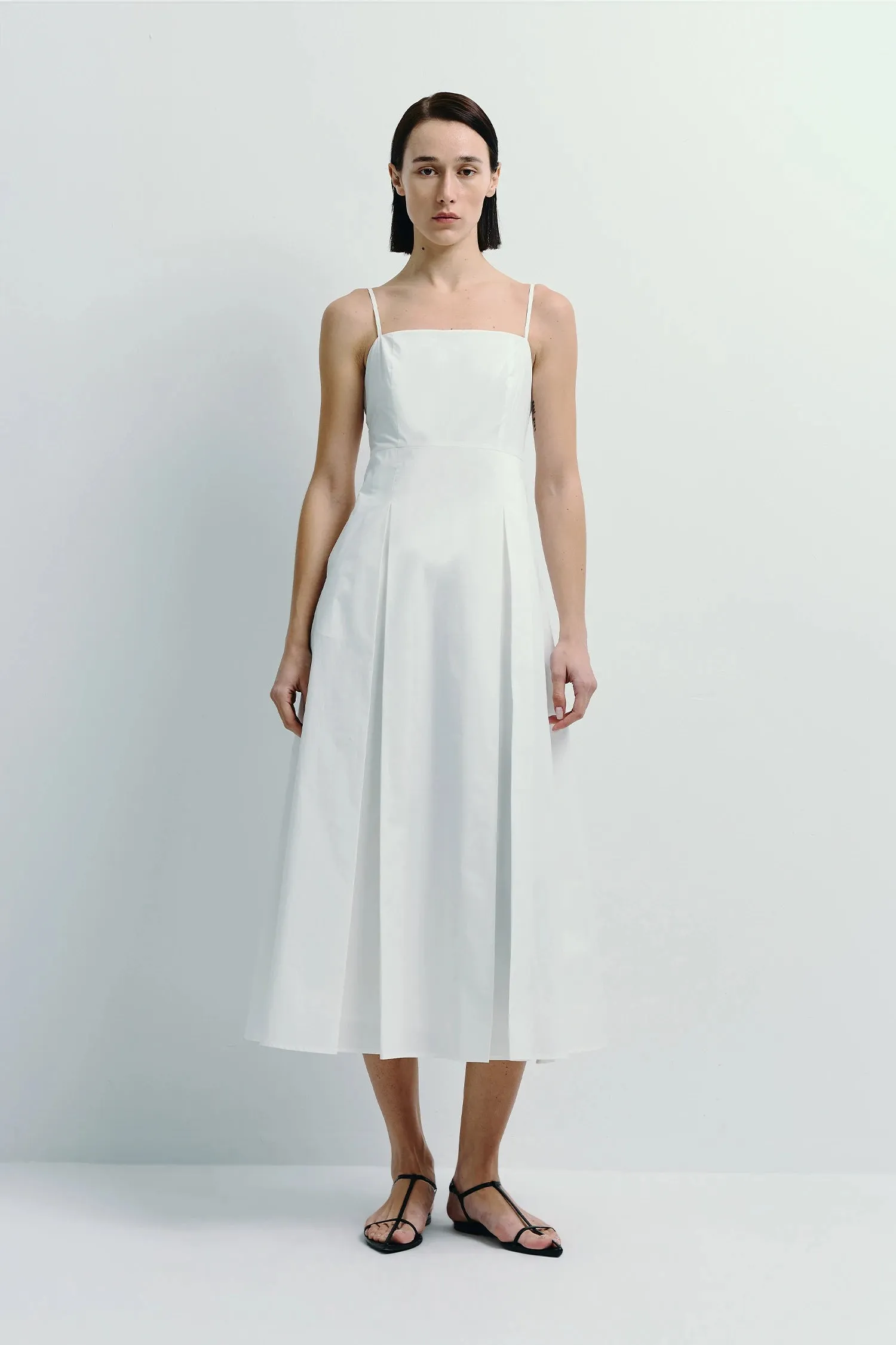 Nantes Pleat Front Cami Dress