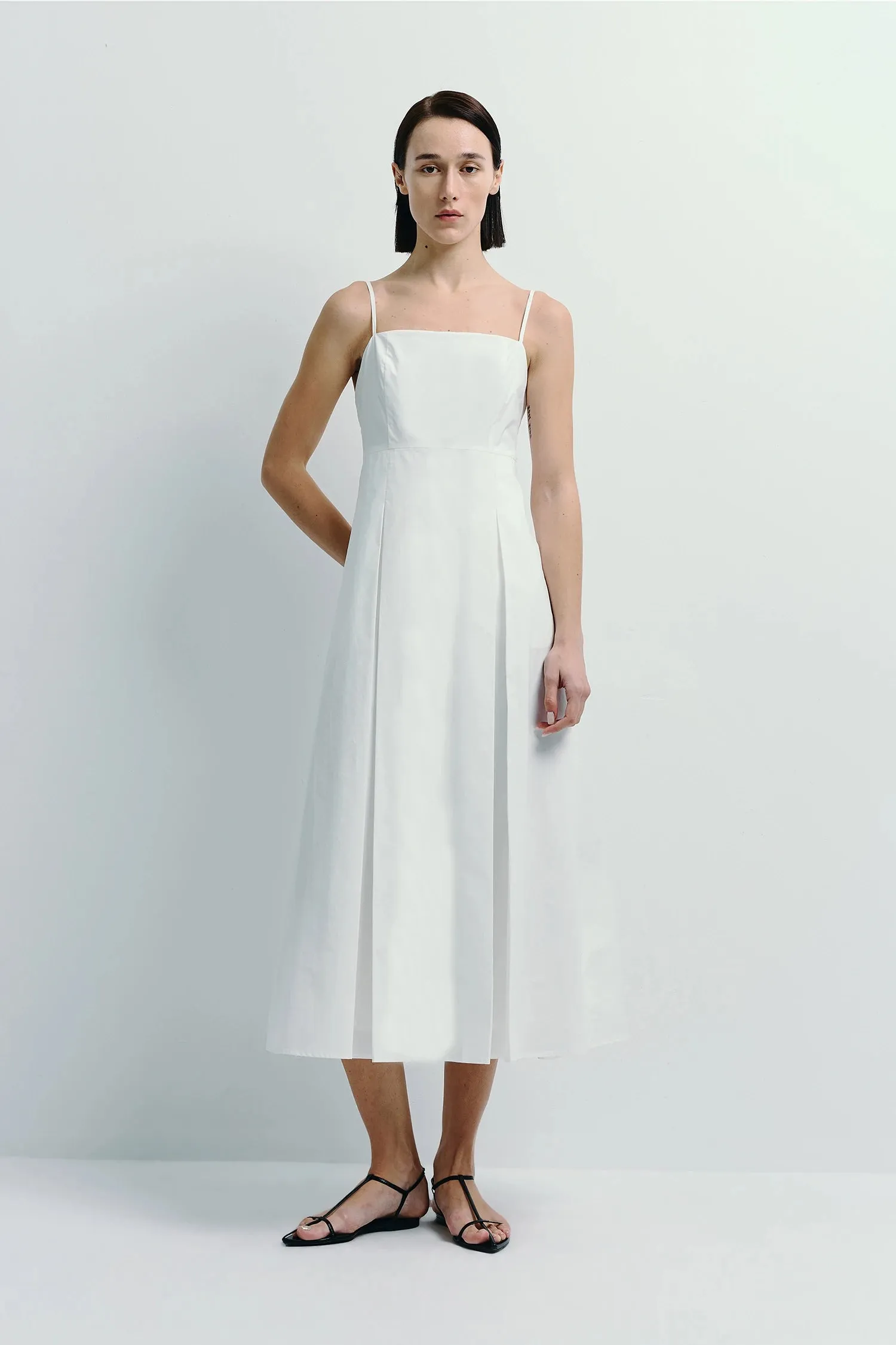 Nantes Pleat Front Cami Dress