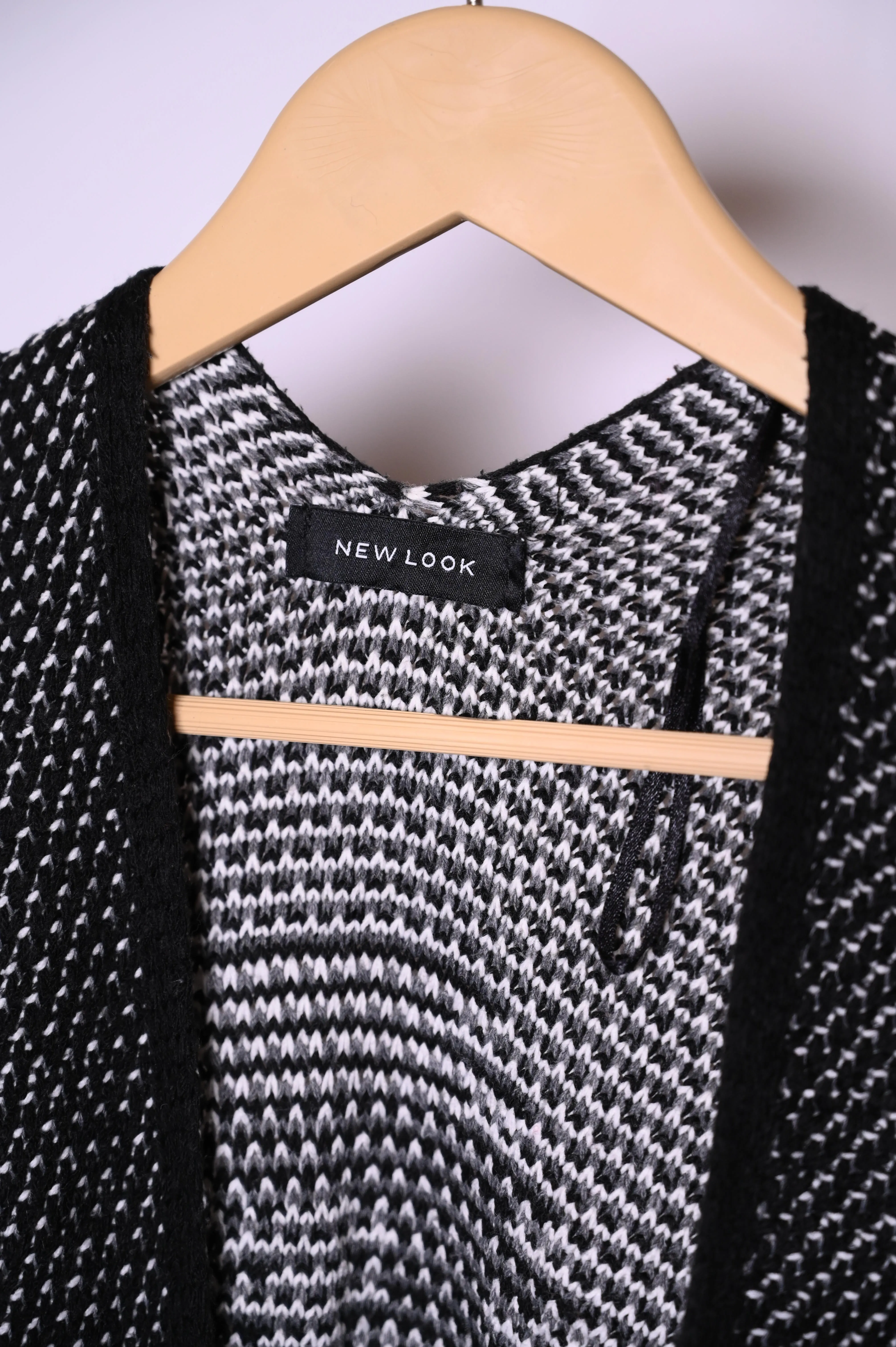 New Look Winter Capes - Black, White, and Grey Acrylic with Black Crotchet Border