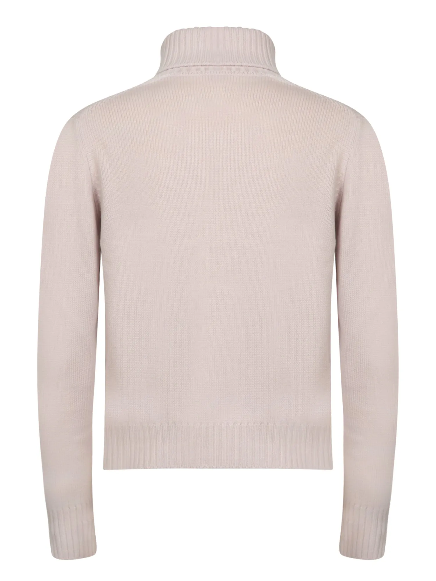 Powder Pink Cashmere Turtleneck Sweater