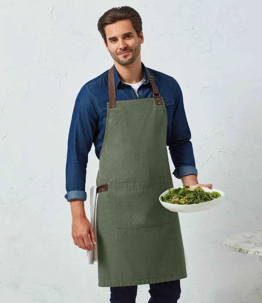 Premier Annex Oxford Bib Apron | Moss