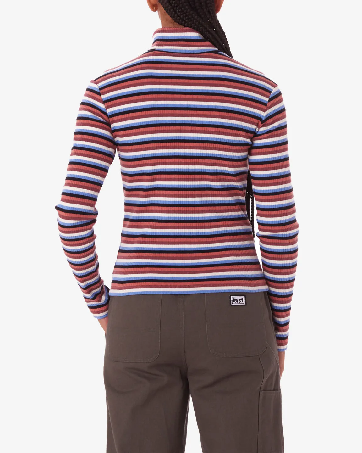 QUINCE STRIPE TURTLENECK