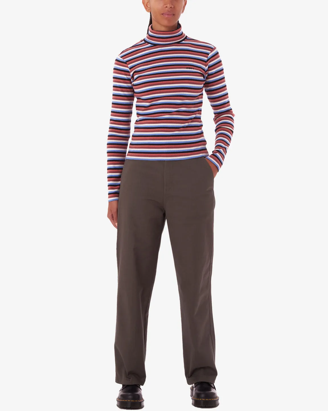 QUINCE STRIPE TURTLENECK