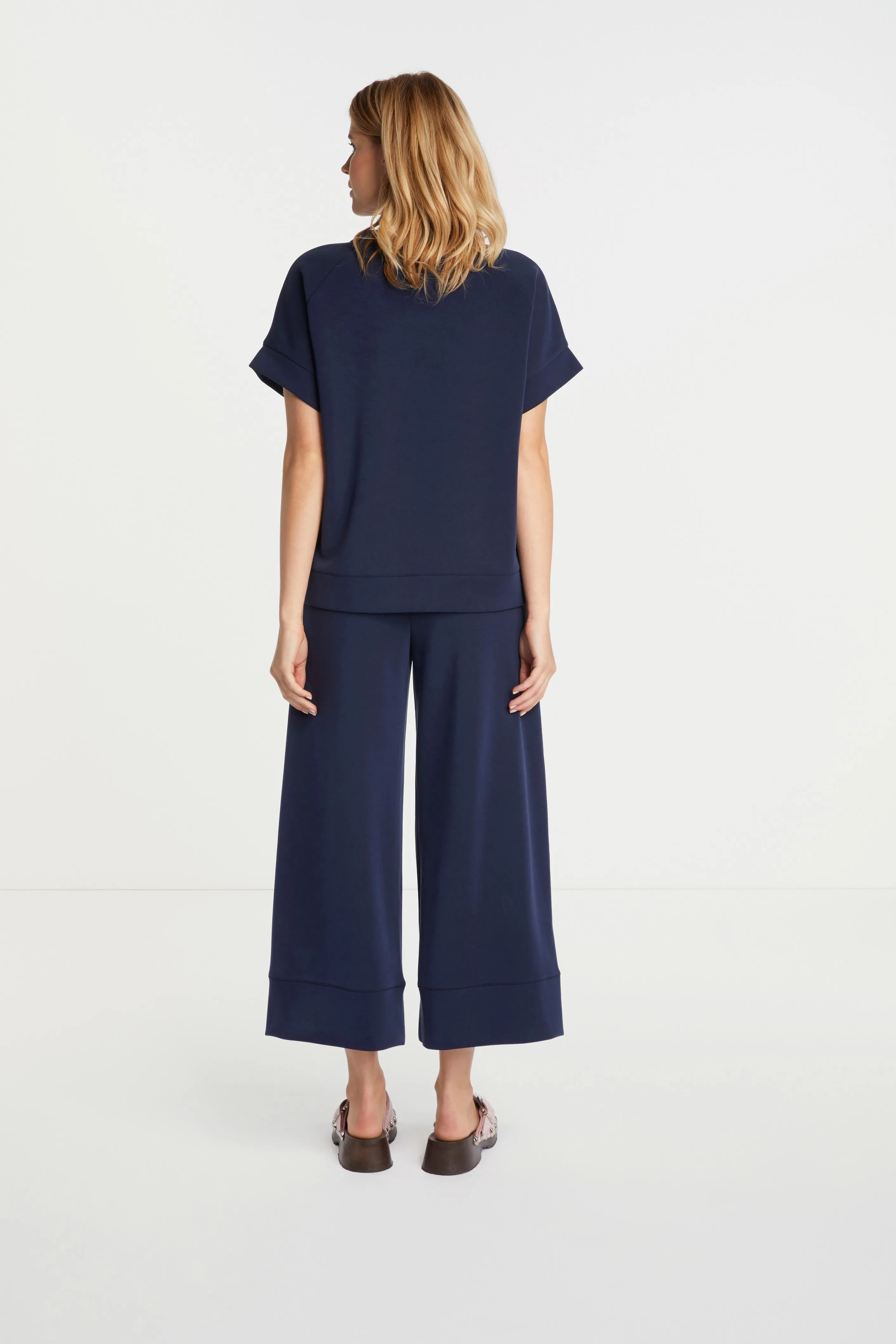 RICH AND ROYAL Navy Culottes trousers
