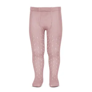 Rose Openwork Tights