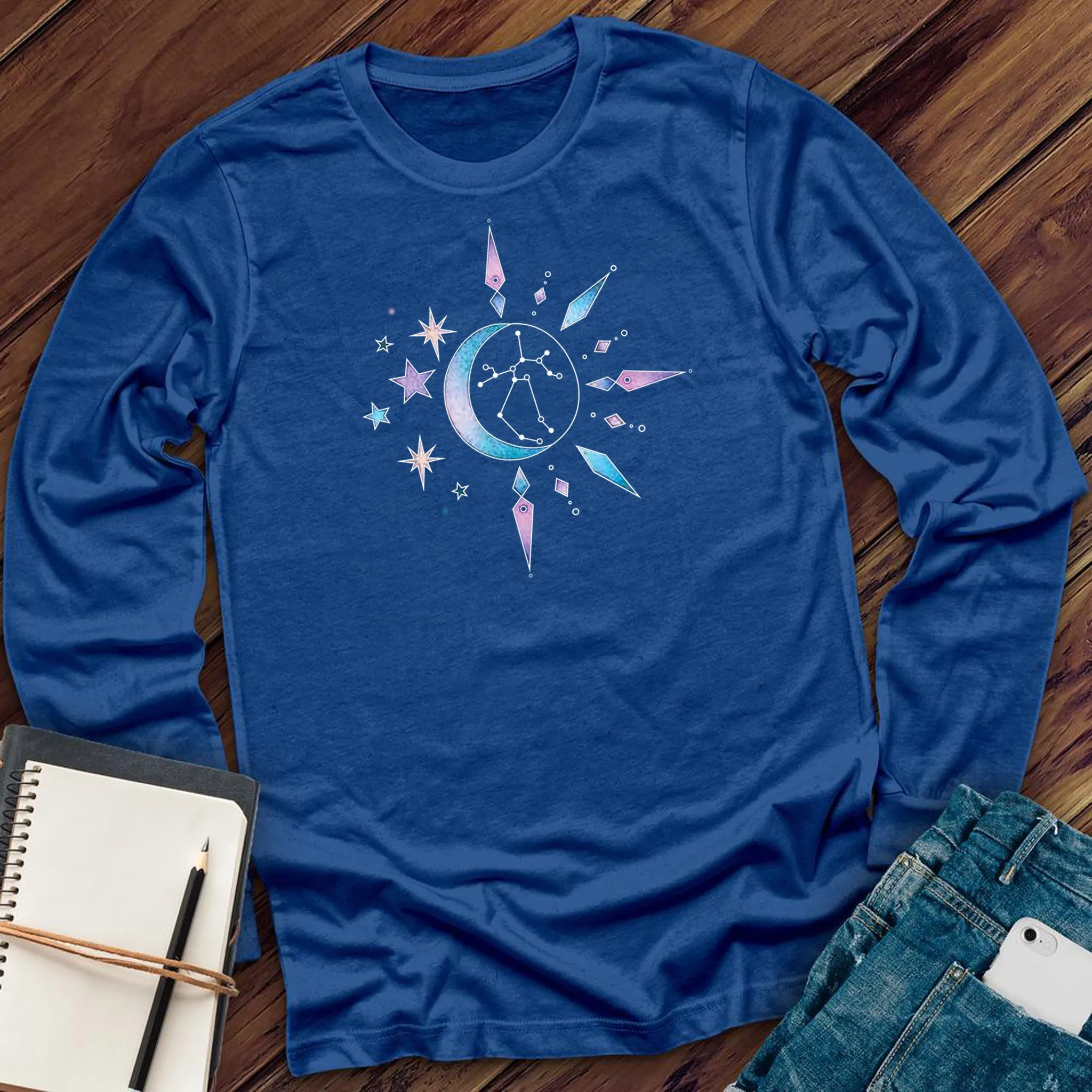 Sagittarius Moon Constellation Long Sleeve