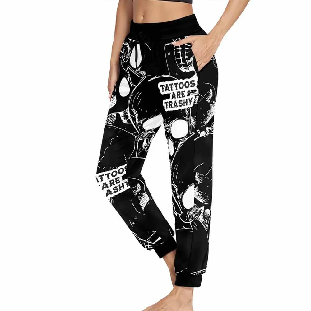 Skull Head Tattoos Are Trashy Elastic Casual Pants
