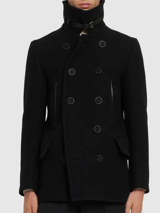 Tom Ford   Japanese Melton wool blend peacoat 