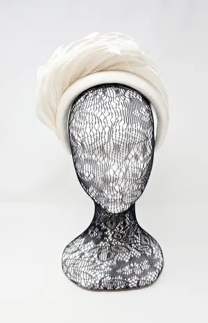 White Petal Crown Thick Hairband Fascinator