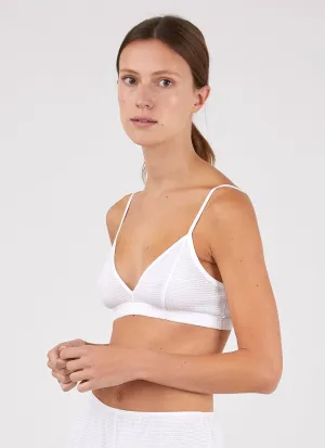 Women's Triangle Bra in White