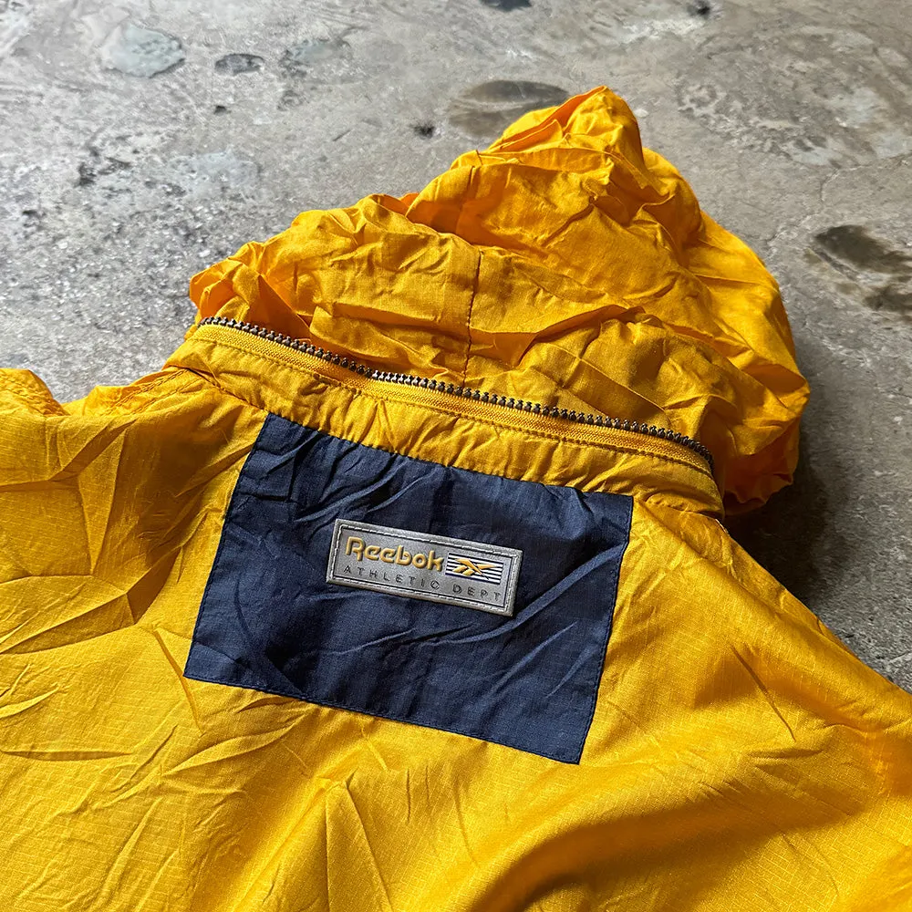 Y2K Reebok athletic dept リップストップナイロン アノラックパーカー 240330H