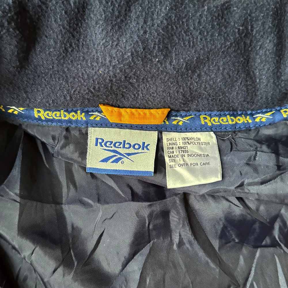 Y2K Reebok athletic dept リップストップナイロン アノラックパーカー 240330H
